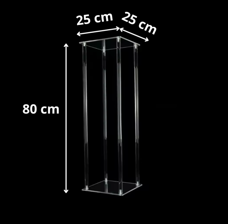 akrylowy stojak na kwiaty