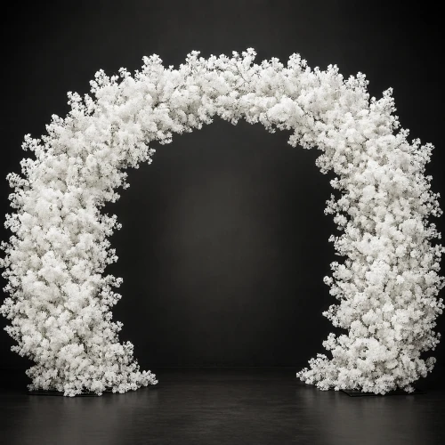 Łuk kwiatowy 3 m biały dekoracja ślubna ceremonii