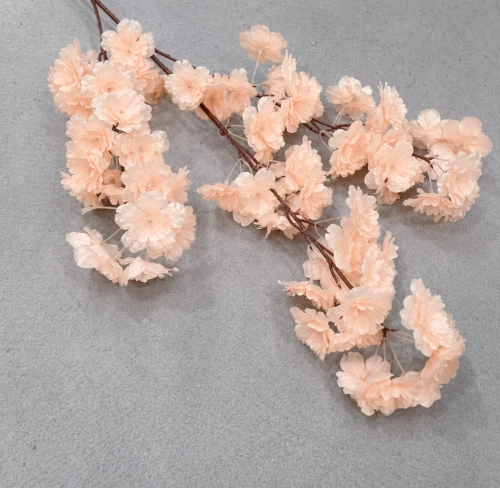 Gałązka wiśni hurt kwitnąca sztuczna brzoskwiniowa kwiaty 100 cm sztuczne kwiaty na wesele