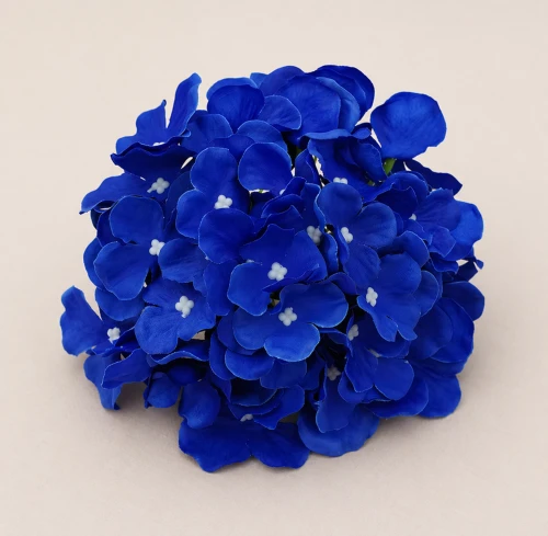 CIemnoniebieska hortensja główka hurt 17 cm kobaltowy sztuczne kwiaty 