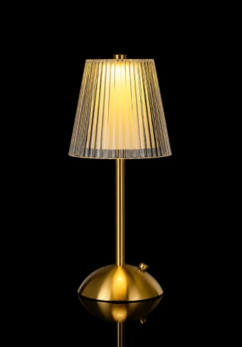  Lampka stołowa ryflowana ciepłe zimne światło dekoracja stołu do restauracji old money