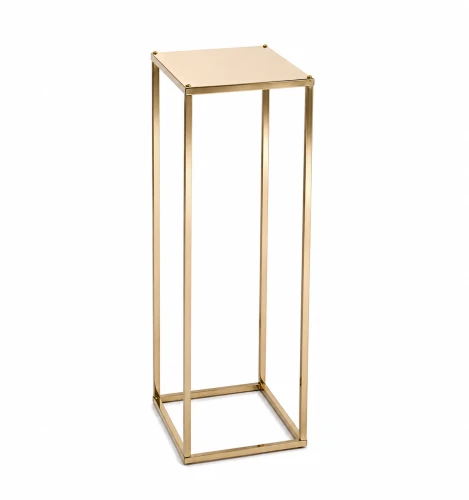 Wysoki nośnik na kompozycje złoty geometryczny 80 cm dekoracja na wesele 